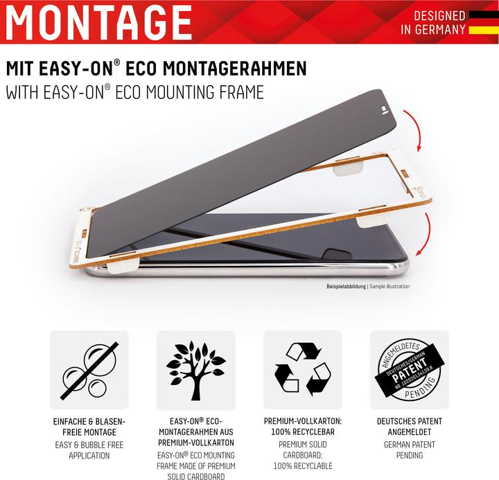 Produktbild Displex Real Glass, Privacy Full Cover Panzerglas (1 Stk., Apple iPhone 12, Apple iPhone 12 Pro)