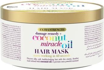 Image du produit Ogx Masque capillaire à l'huile de coco pour cheveux abîmés 300g blanc