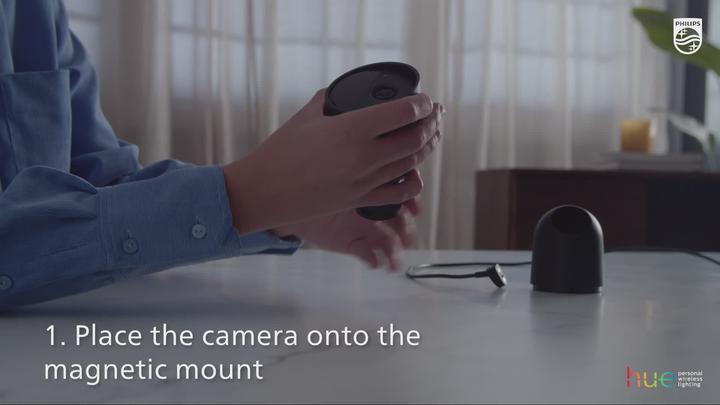 Productafbeelding Philips Hue Hue Secure bedrade camera met standaard (1920 x 1080 Pixels)
