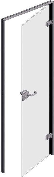 Längle Glas-System Trennwand System LÄNGLE AL-Office-Türen-Set W (245 cm, 110 cm)
