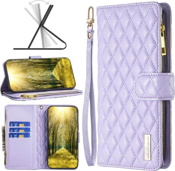 Produktbild Binfen Color Xiaomi Redmi 12C - BINFEN Brieftaschen Hülle violett (Xiaomi Redmi 12C)