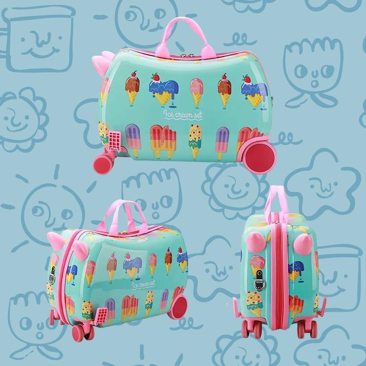Immagine prodotto Hermex Kinderkoffer Hartschalenkoffer Reisegepäck Kindertrolley Koffer (18 l)
