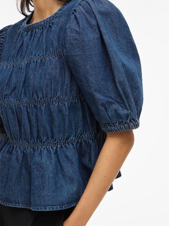 Produktbild Vila VIHEIDI Denim Oberteil mit kurzen Ärmeln (42)