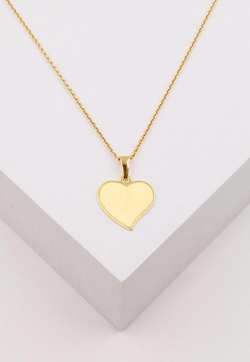 Image du produit Muau Plaque gravée Coeur (Or jaune 750/18K)
