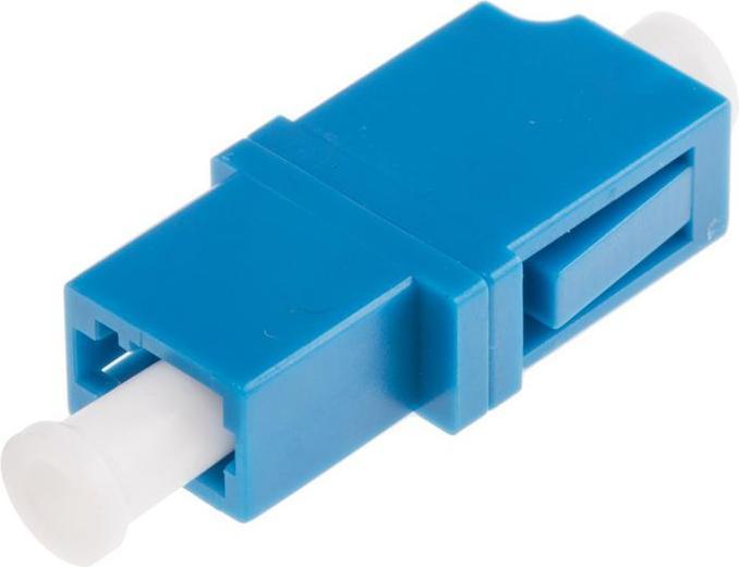 Actual product image RS PRO Fibre optic adapter, LC - LC, single mode, simplex, 0.1dB IL, blue