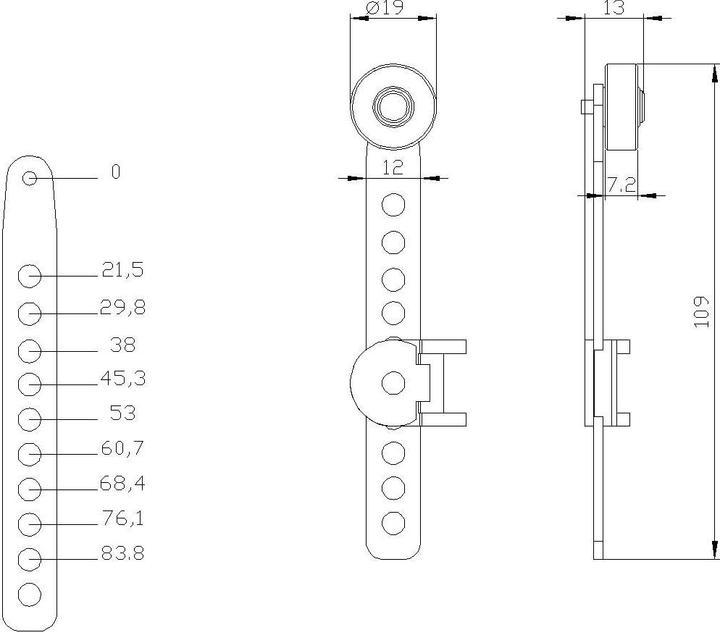 Produktbild Siemens Drehhebel einstellbar mit Rastloch