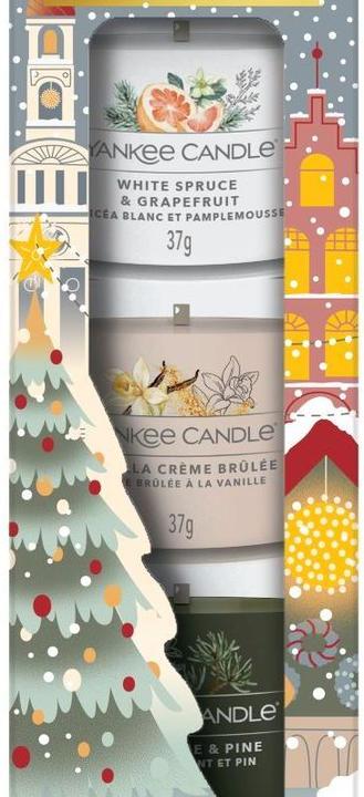 Actual product image Yankee Candle Passport to the Holidays Geschenkset mit gefüllten Votivkerzen (3-teilig) (37 g)