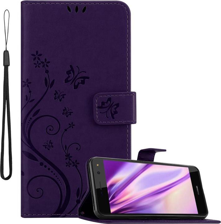 Produktbild Cadorabo Flower Book Cover (Huawei Y6 (2017), Huawei Y5 (2017))