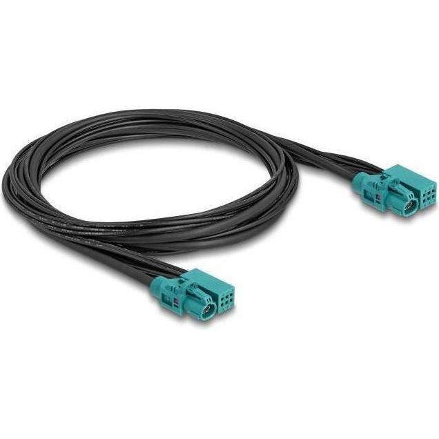 Delock Kabel HDMTD Z single + Powerpin Buchse zu HDMTD Z sin (1 m, HDMI), Video Kabel