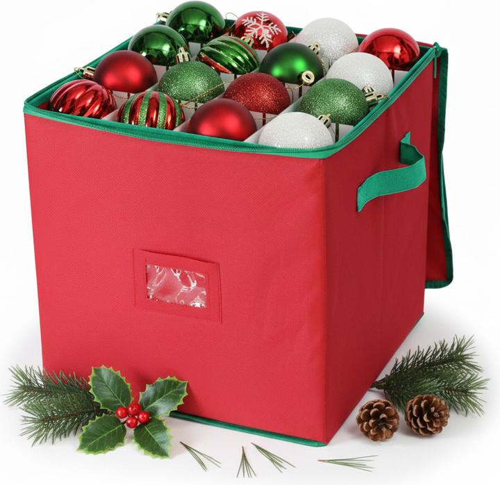 Produktbild Relaxdays Weihnachtskugel-Aufbewahrungsbox (33 cm)