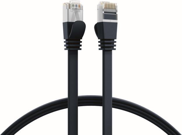 Immagine prodotto EFB Elektronik Cavo patch piatto U/FTP, Cat., PVC (U/FTP, CAT6a, 3 m)