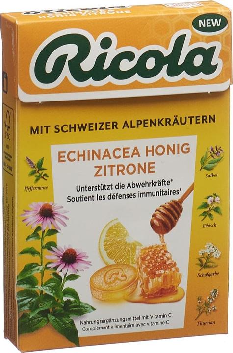 Image du produit Ricola Échinacée miel citron avec sucre (50 g)