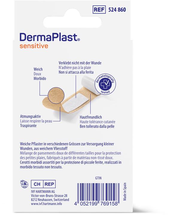Image du produit DermaPlast Sensitive couleur chair (32 x)