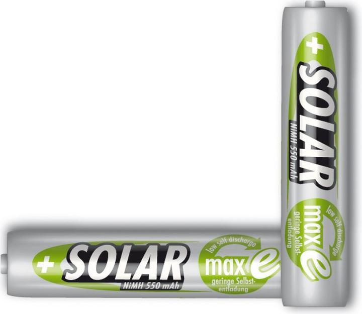 Produktbild Ansmann NiMH HR03 Sol (2 Stk., AAA, 550 mAh, Akku)