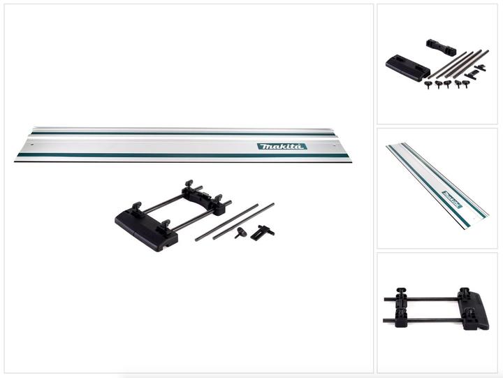 Produktbild Makita Führungsschienen Adapter für Fräsen ( 194579-2 ) + Führungsschiene 1000mm ( 199140-0 )