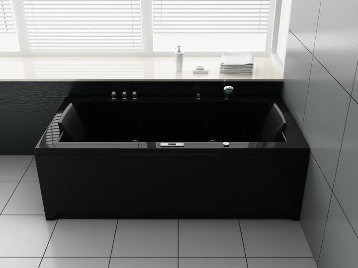 Produktbild Jet-Line Whirlpool VILLA EUGENIE Badewanne schwarz