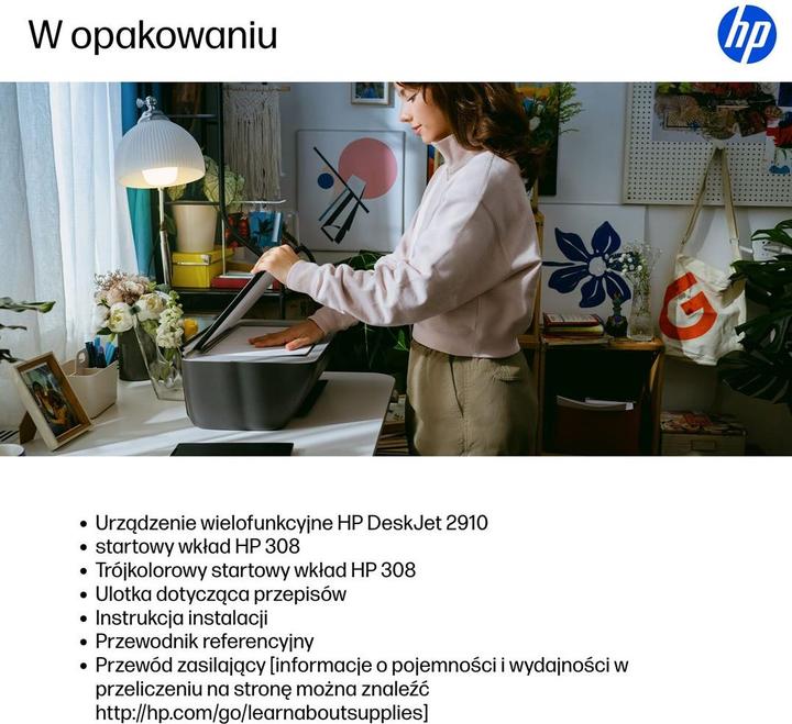 Actual product image HP Deskjet 2910 All-in-One Bl??kprinter (Ink, Colour)