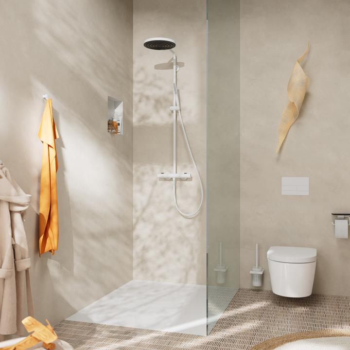 Actual product image hansgrohe Pulsify S Puro shower system 260, 1jet, Ecostat Fine, EcoSmart, hand shower 1jet