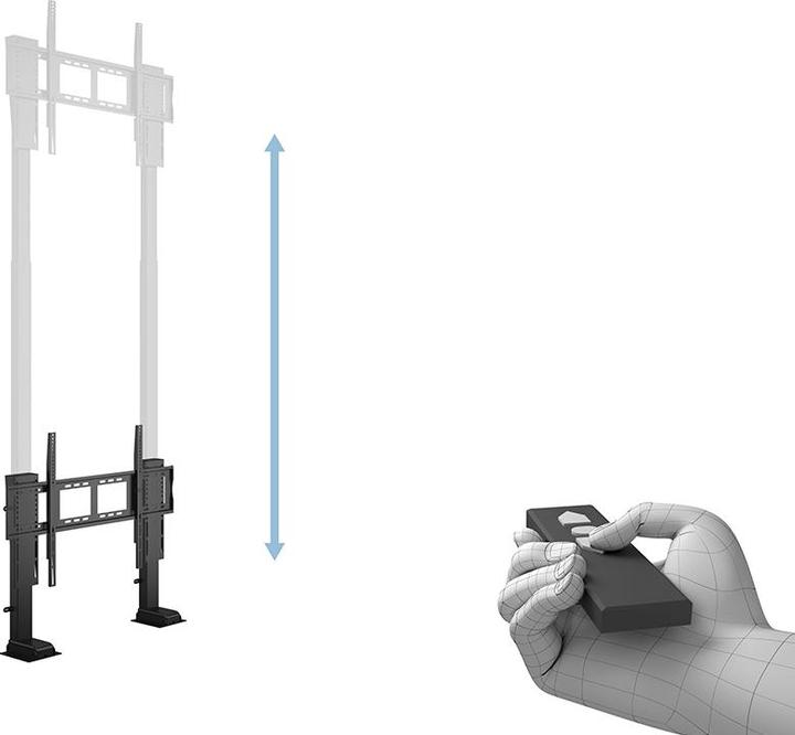 Produktbild Multibrackets Standfuss XLarge elektr, 55 -100", max 100 kg (100 kg, 55" - 100")