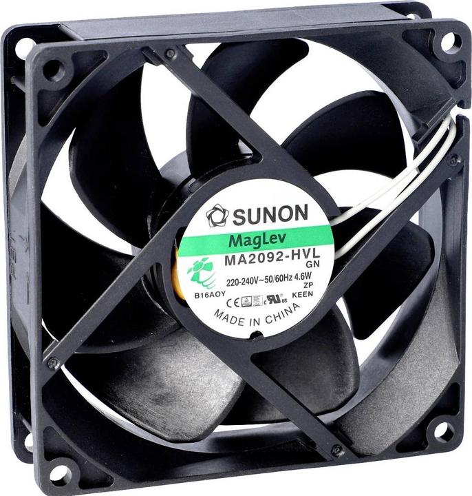 Produktbild Sunon CF2082HVL-1000U-999 Axiallüfter 230 V/AC 67.94 m³/h (L x B x H) 25 x 80 x (25 mm)