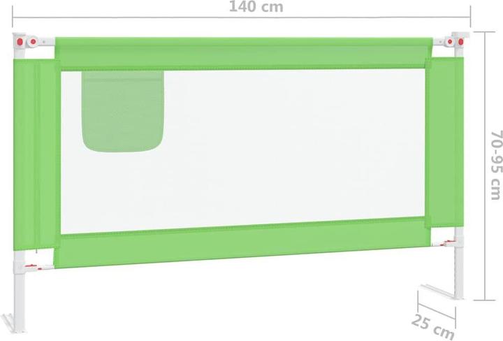 Actual product image vidaXL Bettgitter (140 x 25 x 70 cm)