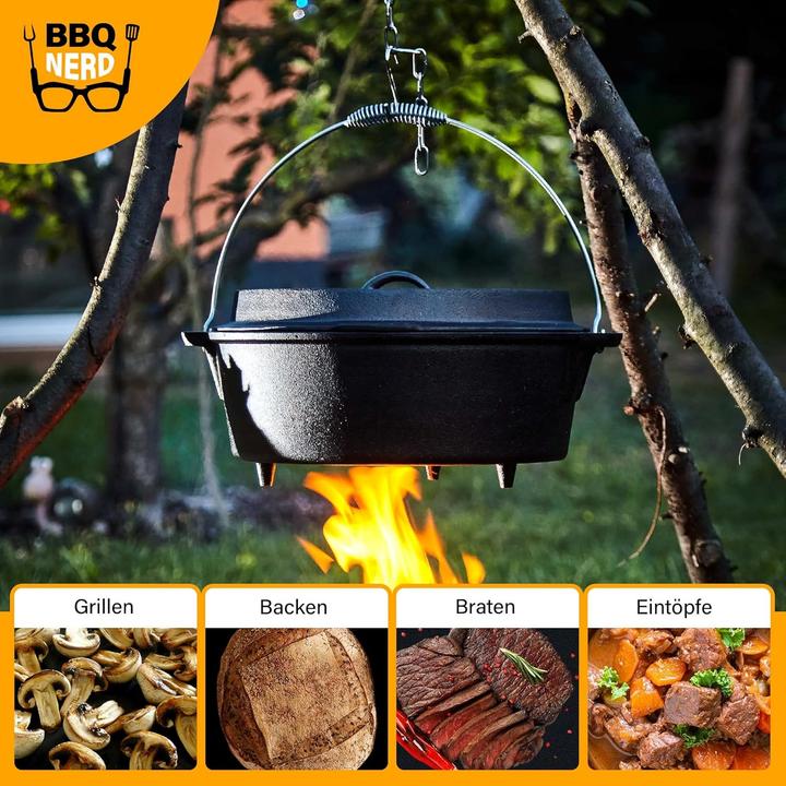 Actual product image BBQ Nerd Dutch Oven Starter mit Deckelheber
