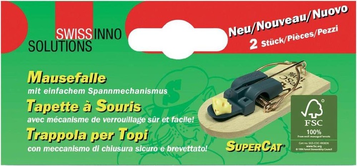 Productafbeelding Super Cat Holz-Mausefalle Set