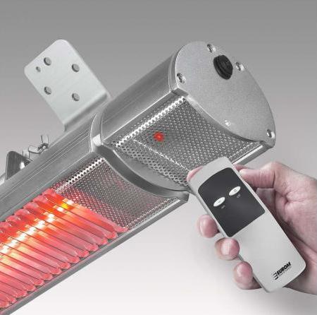 Actual product image Eurom Golden Electric Patio Heater with Remote Control W Comfort (1800 W)