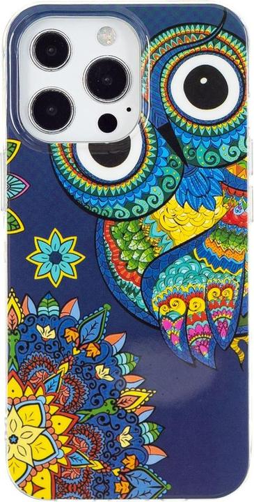 Actual product image Ueli Express iPhone 15 Pro Max Glow Glow Rubber Protective Case Owl (Apple iPhone 15 Pro Max)