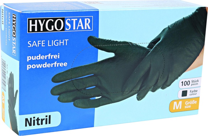Actual product image Hygostar unisex disposable gloves SAFE LIGHT black size XL 100 pcs. (XL)