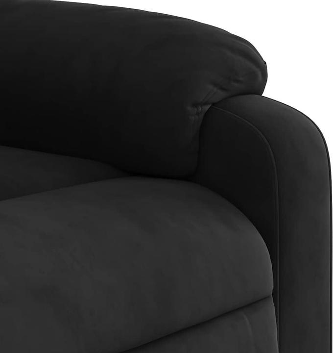 Immagine prodotto vidaXL Sedia da massaggio in tessuto microfibra nero, colore