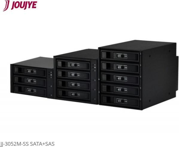 Immagine prodotto JJ Computer JOUJYE JJ-3052M-SS SATA/SAS I II III enclosure 14.6cm X 14.6cm per 5XHDD 6.4cm/8.9cm 2.5inch/3.5z... (2.5", 3.5")