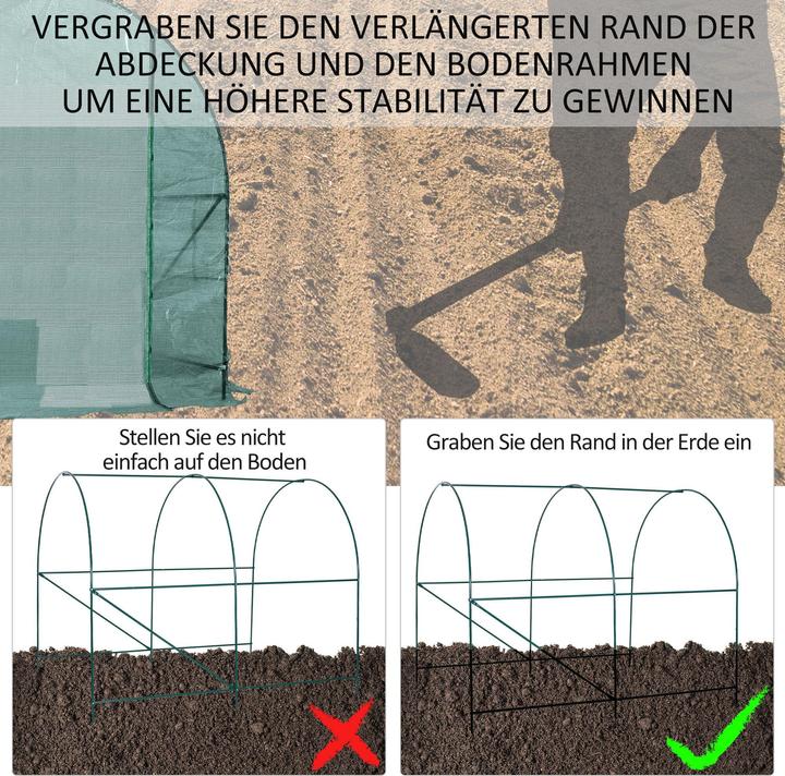 Produktbild Outsunny Foliengewächshaus