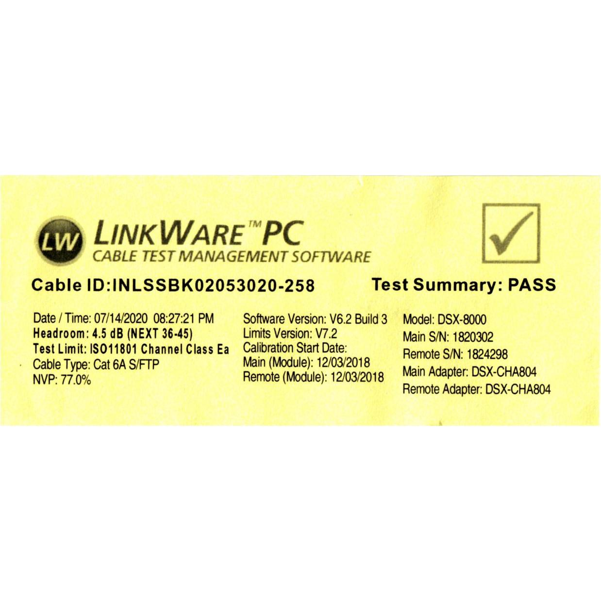 Thumbnail - InLine Patch-Kabel RJ-45 (M) bis RJ-45 (M) (S/FTP, CAT6a, 1 m), Netzwerkkabel