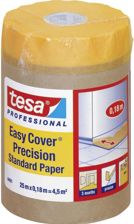 tesa Easy Cover 4401 Precision Standard Paper è un'intelligente soluzione di copertura 2 in 1 (carta di (180 mm)