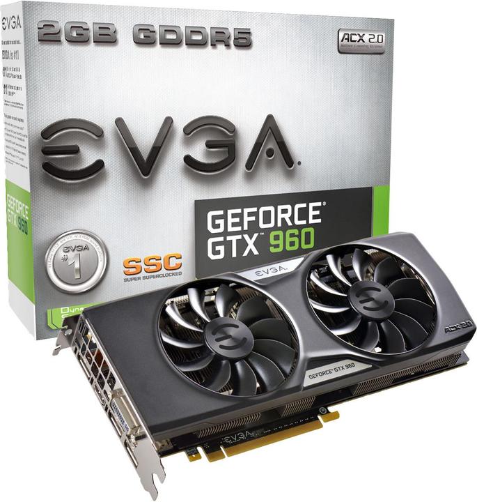 Produktbild EVGA GTX 960 SuperSC ACX 2.0+ (2 GB)