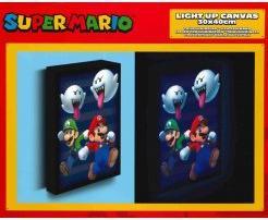 Pyramid SUPER MARIO - Boo Blast - Canvas Lumineux 40X30 Cm