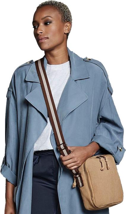 Actual product image Quadral Vintage Canvas Mini Crossbody Bag