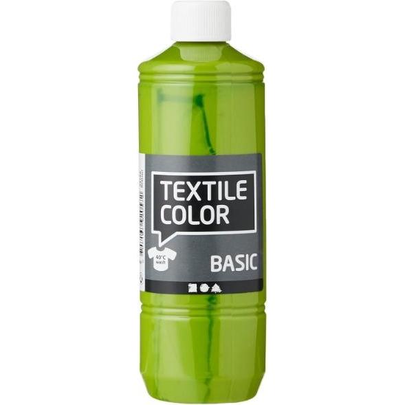 Thumbnail - Creativ Company, Künstlerfarbe + Bastelfarbe, Textielverf - Kiwi, 500ml (Kiwi, 500 ml)