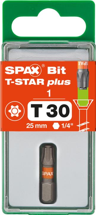 Immagine prodotto Spax BIT T-STAR PLUS T30 25mm S (TX30x25)