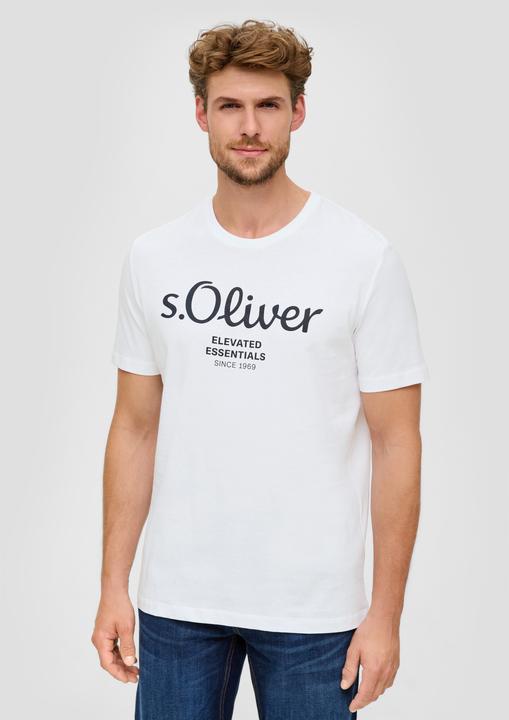 Actual product image S.Oliver T-Shirt Casual Bequem sitzend Logo T-Shirt (M)