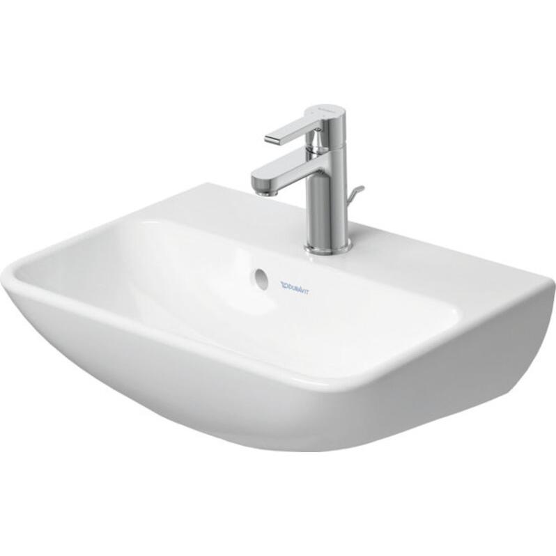 Duravit, Waschbecken, Handwaschbecken ME by Starck m ÜL m HLB 450x320mm 1 HL we sdm WG (320 mm, 450 mm)