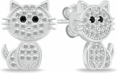 Immagine prodotto Brilio Argento - Orecchini a ferro di cavallo placcati oro con zirconi EA1061Y