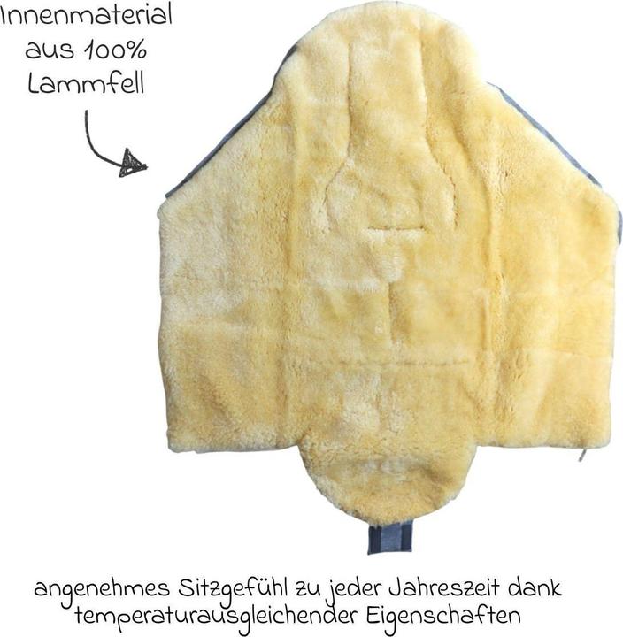 Image du produit Kaiser Baby Kaiser Lammfell Fusssack Iglu 2.0, light grey melange