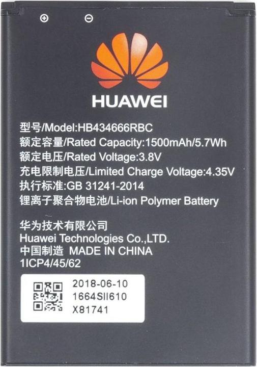 Actual product image Huawei HB434666RBC Battery 1500 mAh Li-Pol (Service Pack)