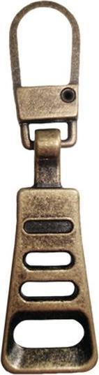 Actual product image YKK Handle plate burnished trapezoid