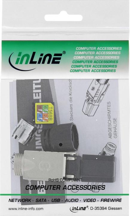 Actual product image InLine RJ45 plug Cat.6A 500MHz (Network cable plug)