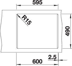 Actual product image Blanco Pleon 6 (Top-mounted sink, 51 cm, 61.50 cm)