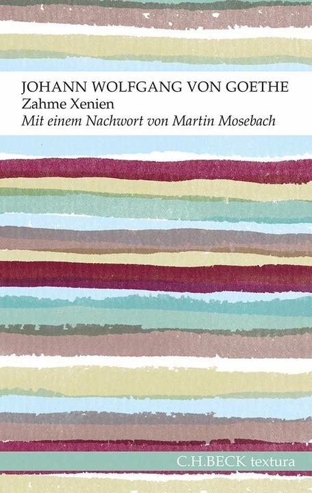 Produktbild Zahme Xenien (Deutsch, Johann Wolfgang von Goethe, 2014)