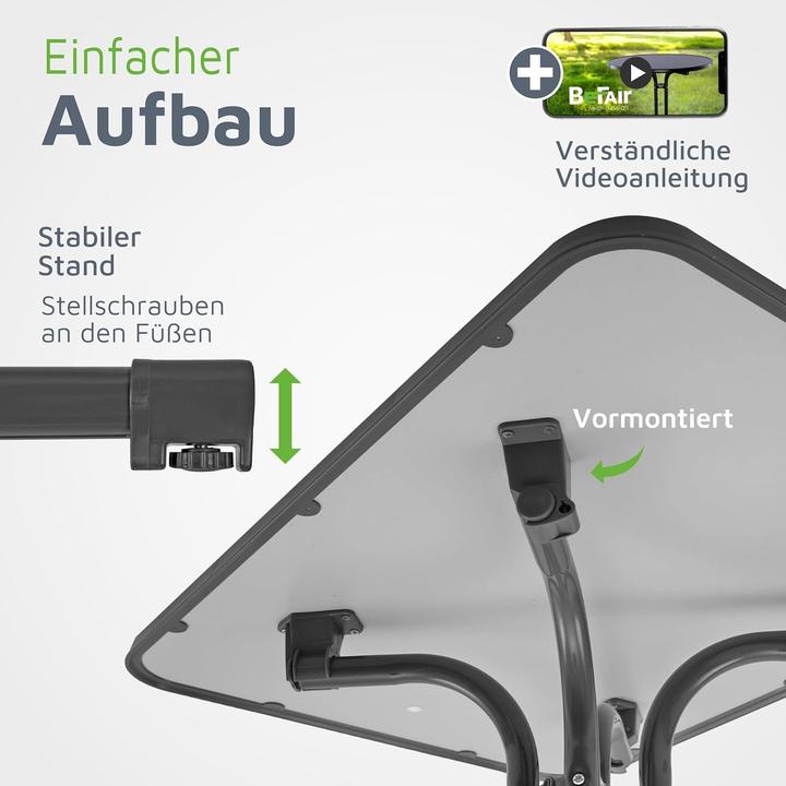 Produktbild ‎BeFair Stehtisch Ela (80 x 60 x 110 cm)